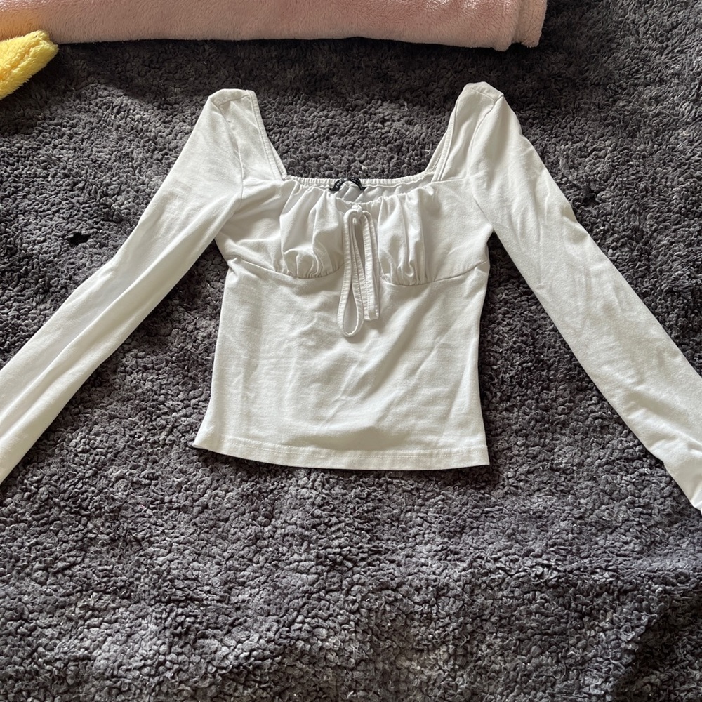 Flattering White Top